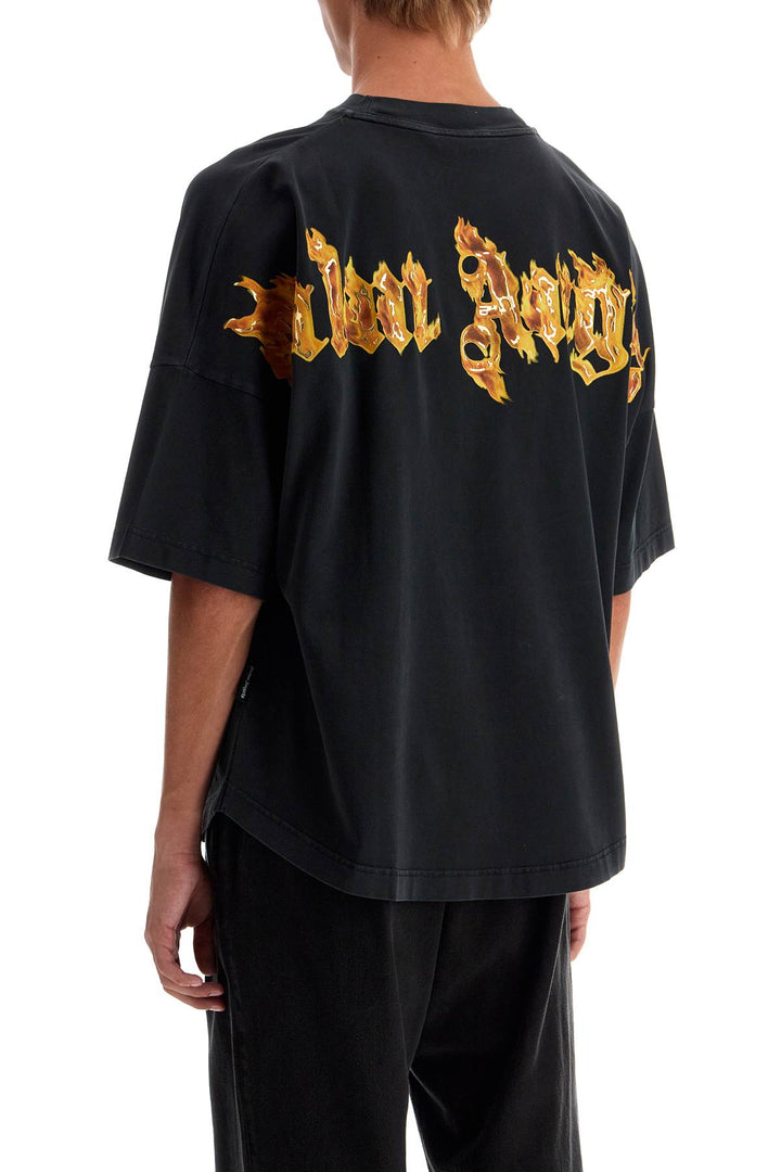 T Shirt Oversize Burning Palm