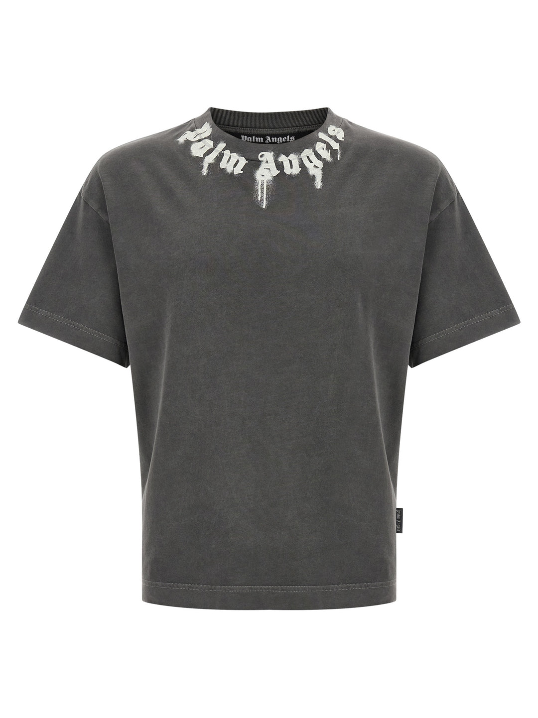 Palm Angels Logo Print T-shirt - Gray | b196bc27b70965224aea3d44500bfaf3c2cc70f6