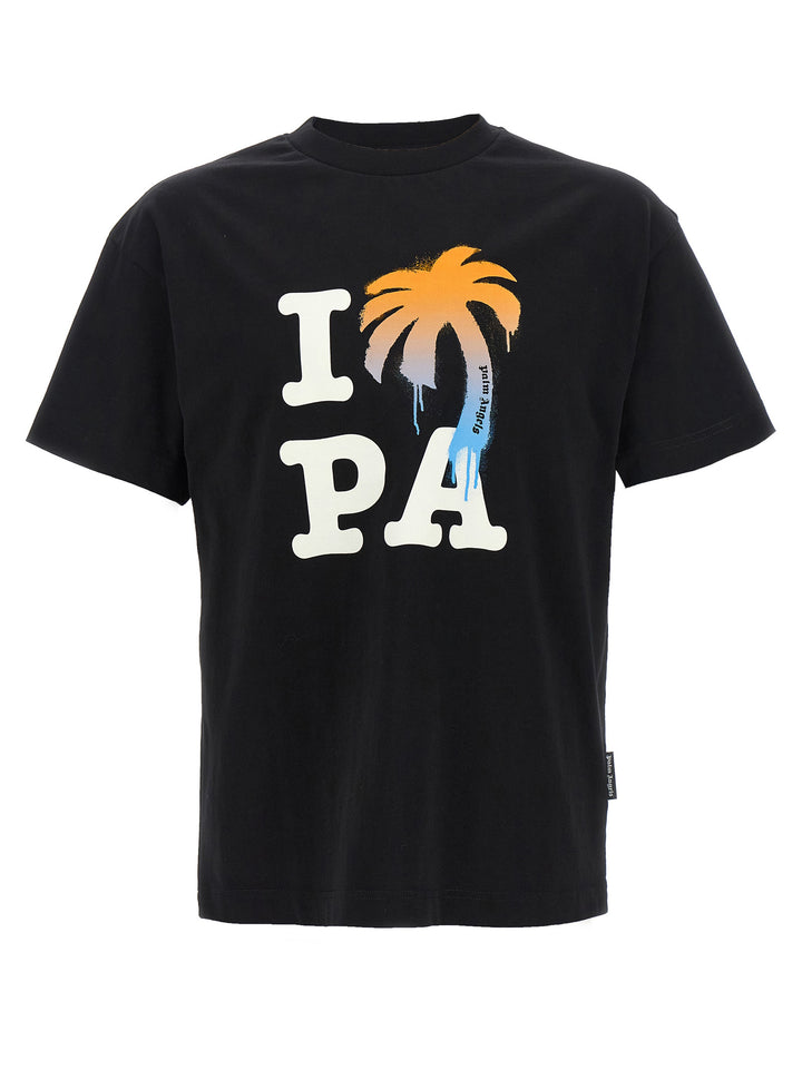 Palm Angels I Love Pa T-shirt - Black | fe595ff8f8e0f9f77cc31189de9f42039b21c883