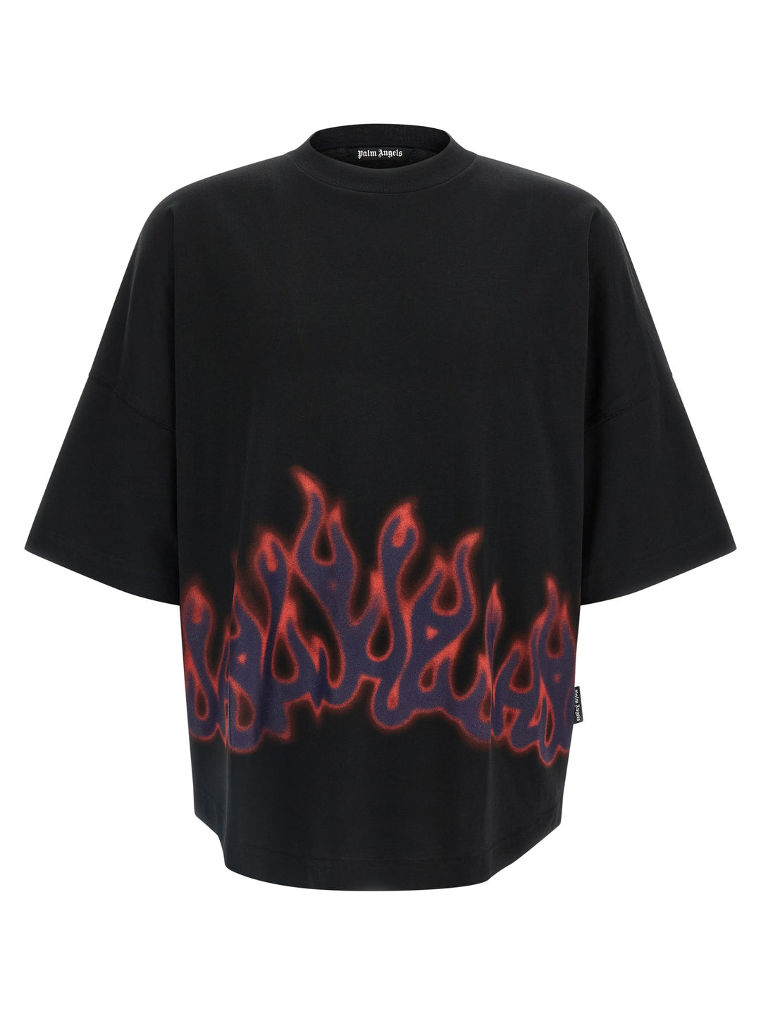 Palm Angels Flames T-shirt - Black | 08884997356b3833314f45f9c58da5c94306147f