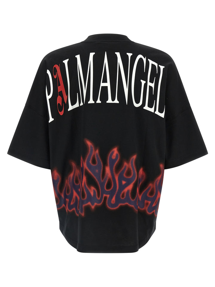 Palm Angels Flames T-shirt - Black | 6fdb8af73a53919d07a5c52b8a2cdf5e4a8f77ca