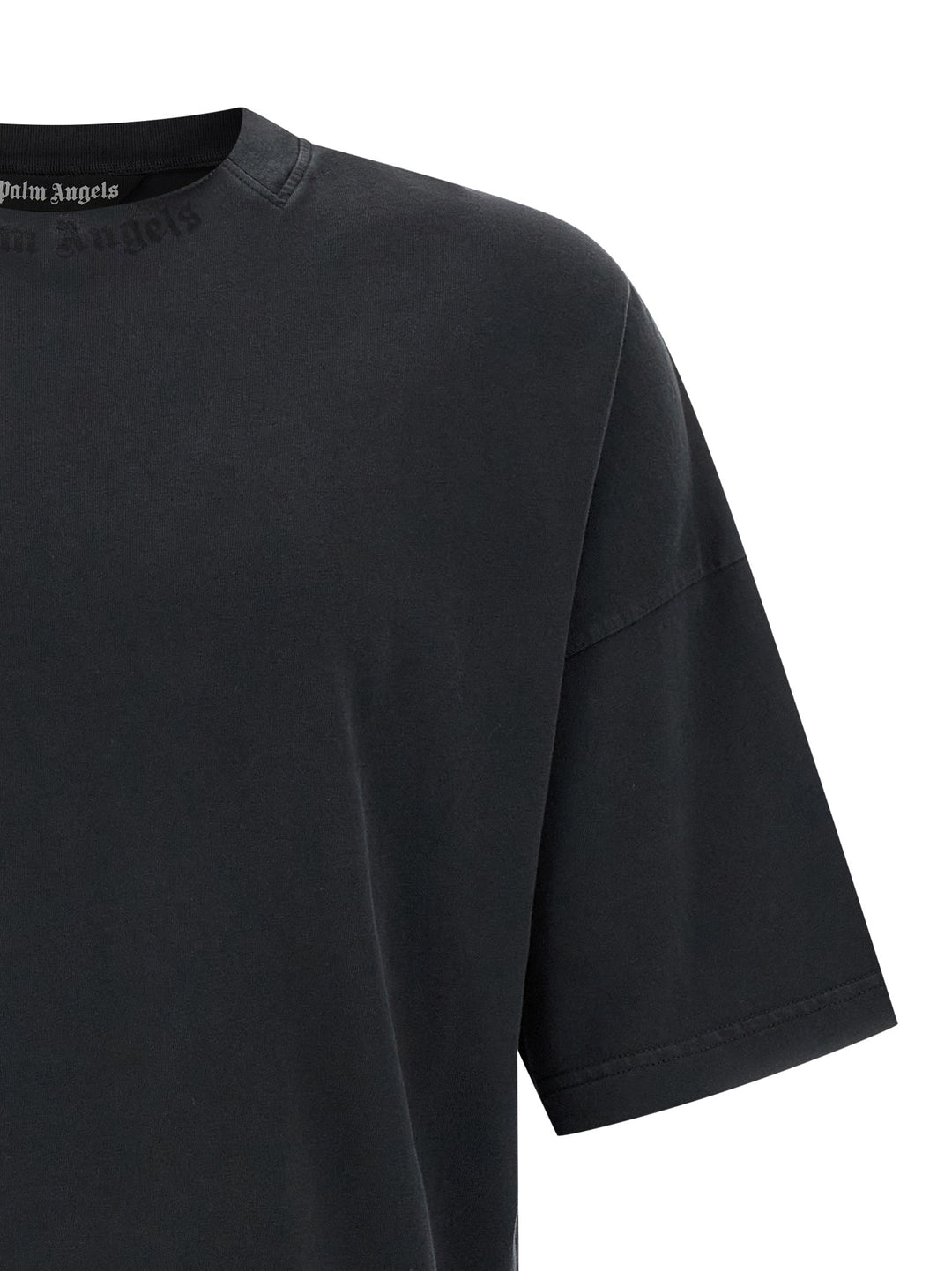 Palm Angels Curved Logo T-shirt - Black | dc83a4fde2d75319231242f97c5aaf3f015f2f0b
