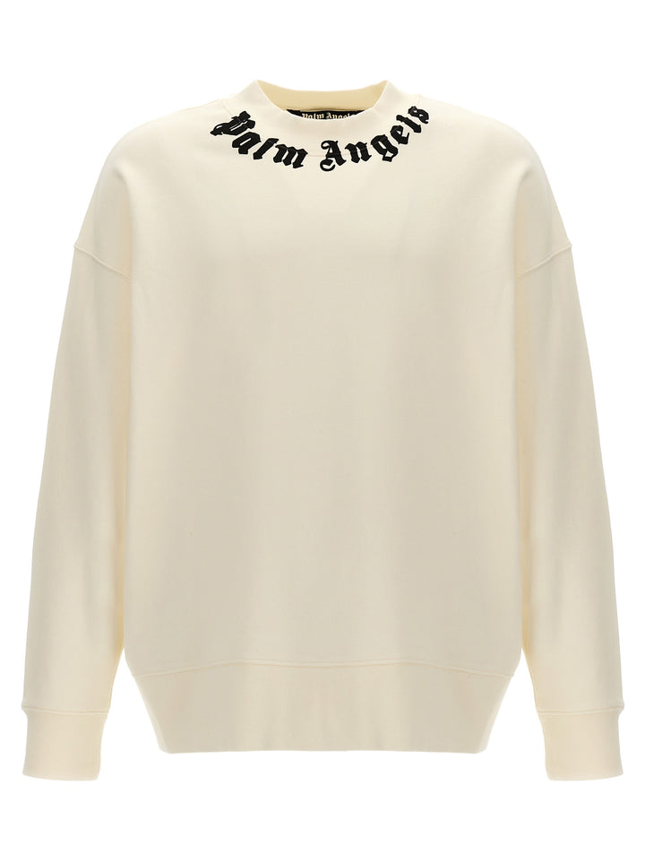 Neck Logo Sweatshirt White/Black