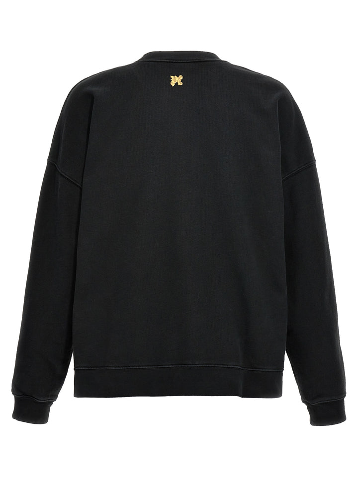 Burning Monogram Sweatshirt Black