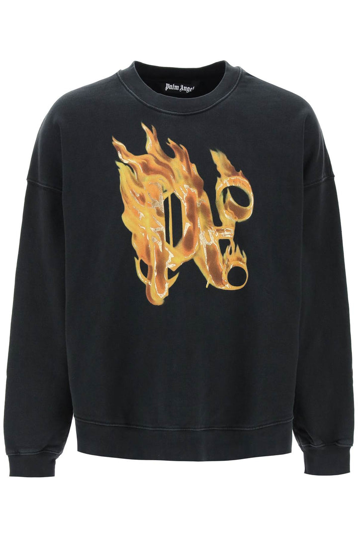 Felpa Girocollo Burning Monogram