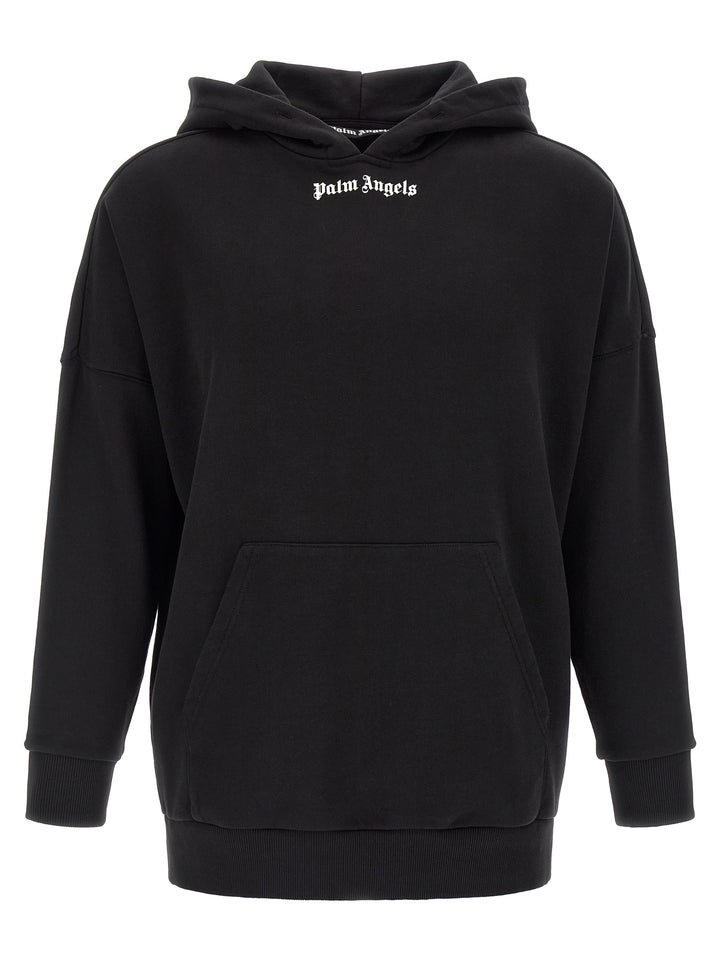Palm Angels Classic Logo Sweatshirt - White/Black | ae23ae27d926af2ea59863d0553e0d4bac335d8c