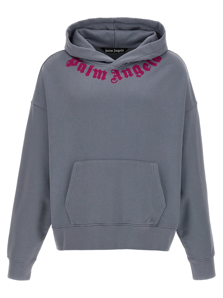 Neck Logo Sweatshirt Gray