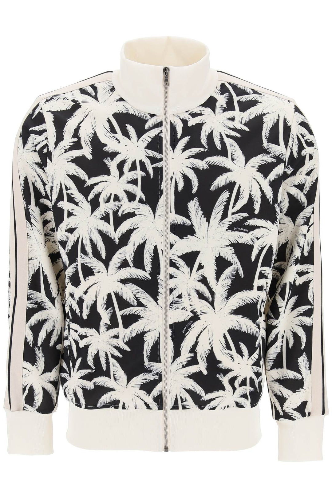 Zip Up Sweatshirt With Palms Print