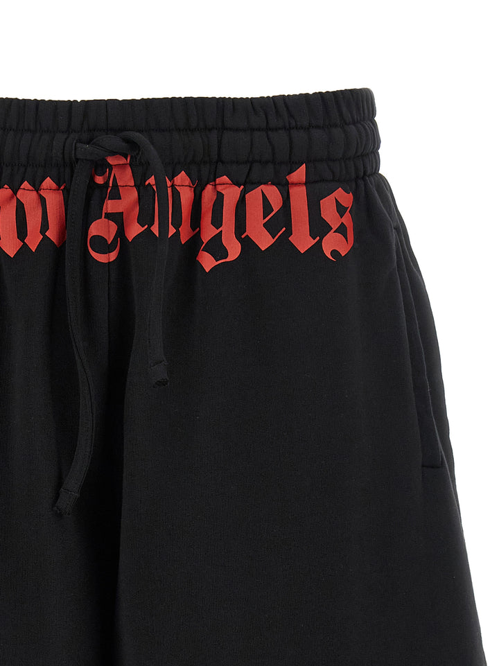 Palm Angels Logo Bermuda Shorts Bermuda and Short - Black | 5c58f4f1678b77c3182d573b80ff7a705356ce6d