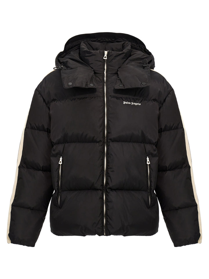 Hooded Track Down Casual Jackets, Parka White/Black