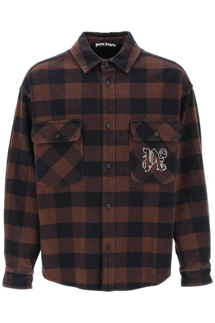 Flannel Overshirt With Check Motif