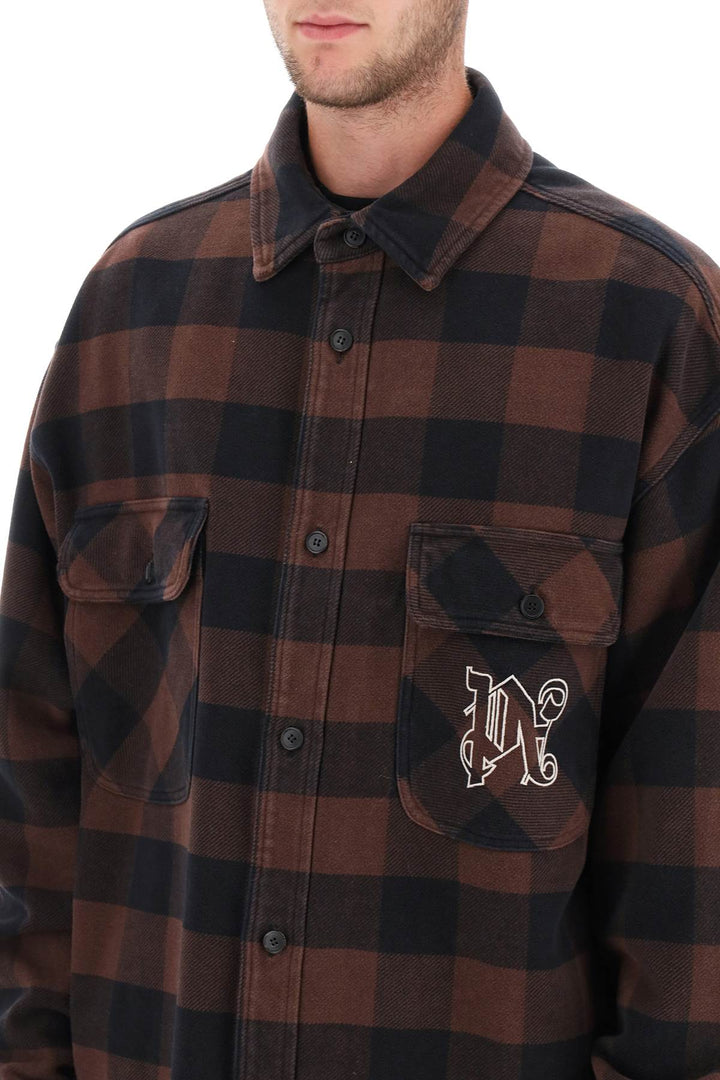 Flannel Overshirt With Check Motif