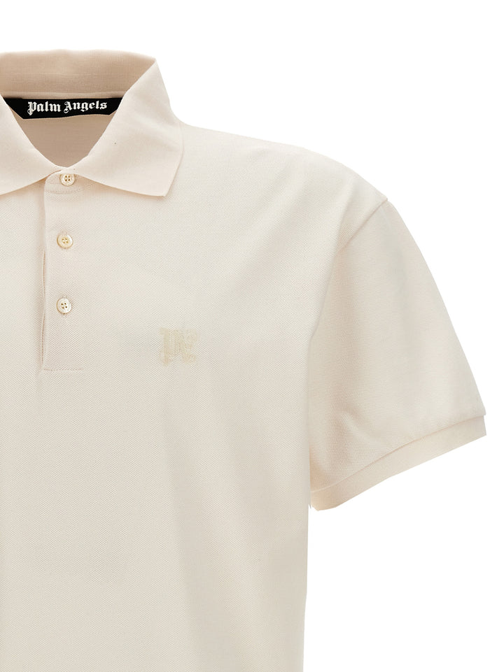 Palm Angels Monogram Polo - White | 3fb3f7666759959889231125aa61e7a2106971ba