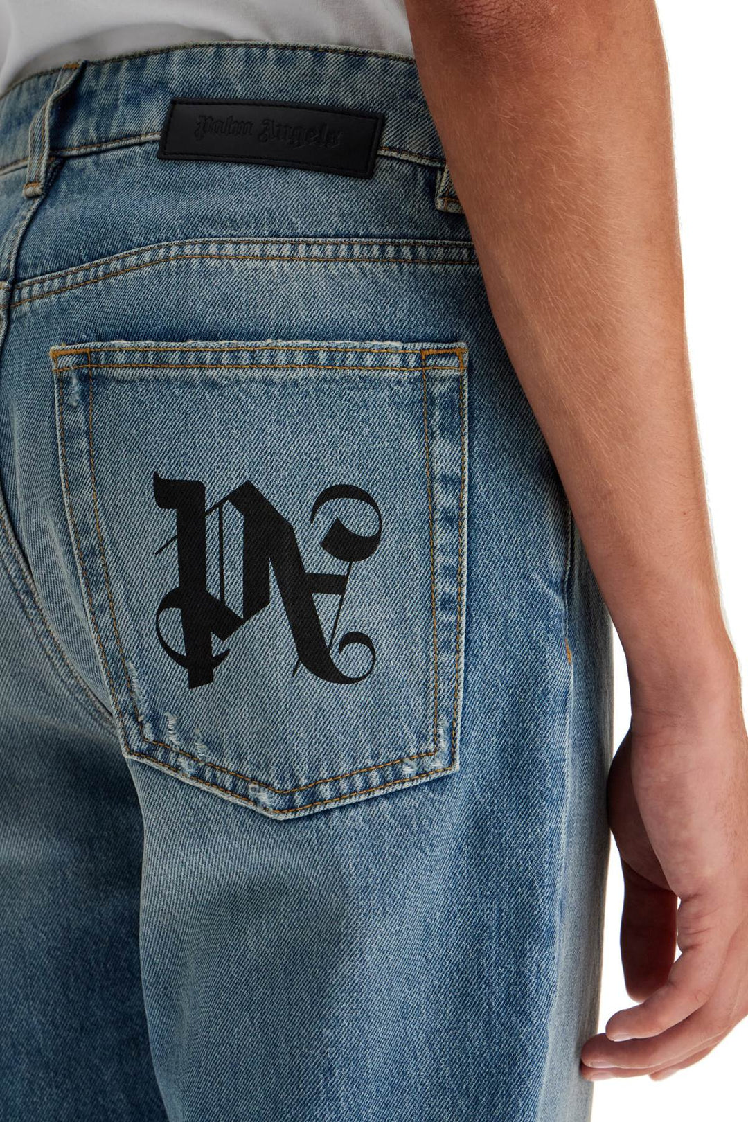 Jeans Straight Stampa Monogram