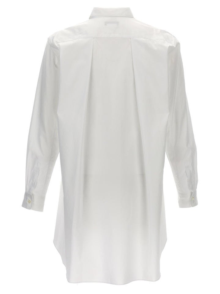 Asymmetric Hem Shirt Shirt, Blouse White