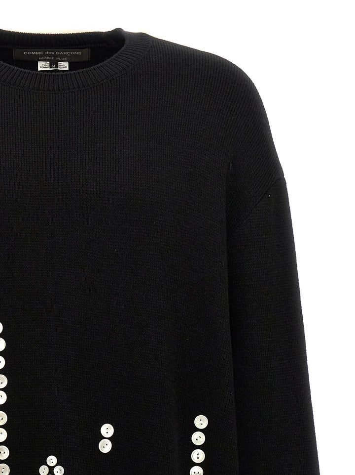 Button Sweater Sweater, Cardigans Black