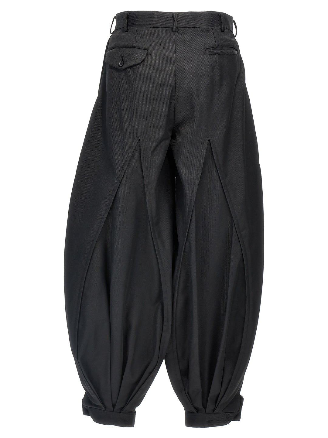 Pleated Trousers Pants Black