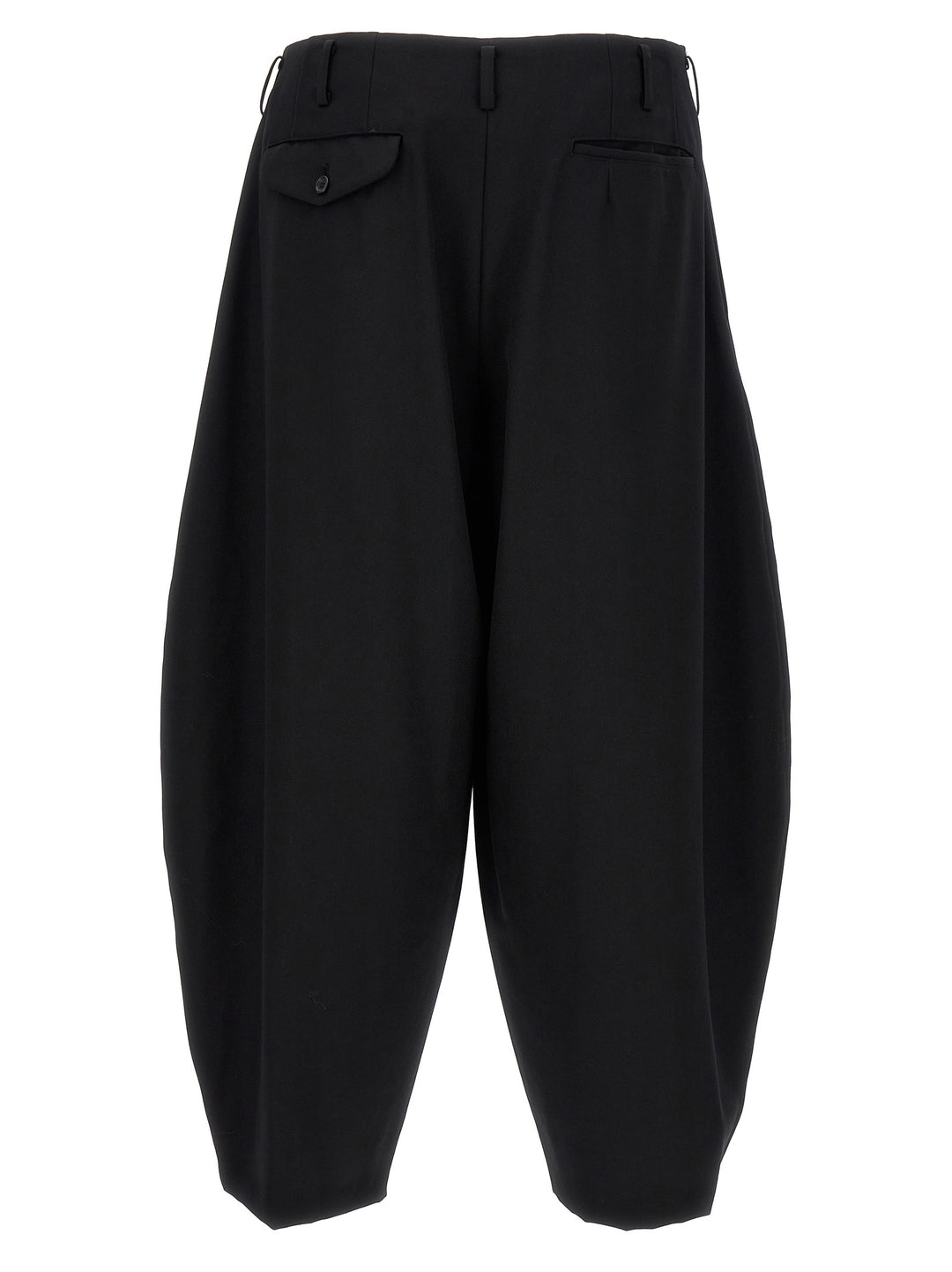 Loose Leg Tailored Pants Black