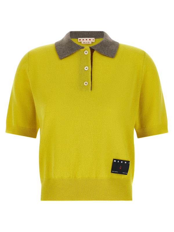 Cashmere Shirt Polo Yellow