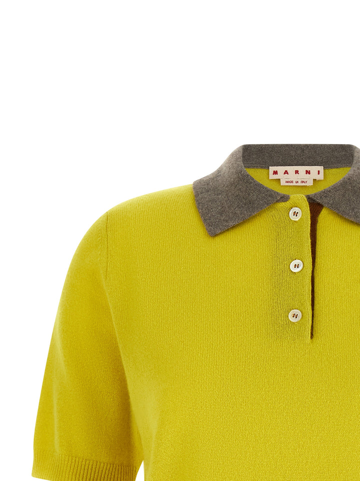 Marni Cashmere  Shirt Polo - Yellow | daf53cf10a02ab36a76460bf52009cde75d33f5c