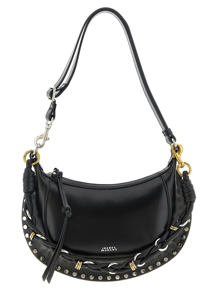 Isabel Marant Oskan Moon Shoulder Bags - Black | 046239ba4217850d332288a9b232e036fdc4c8a6