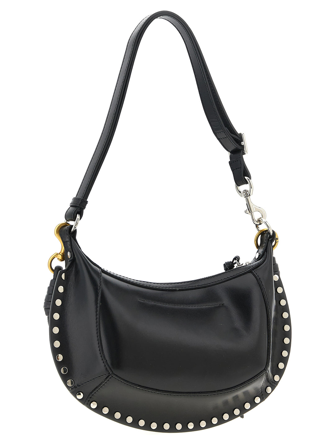 Isabel Marant Oskan Moon Shoulder Bags - Black | 1c50ed7d7c3ef5006c9abf6b133053d4863ad936