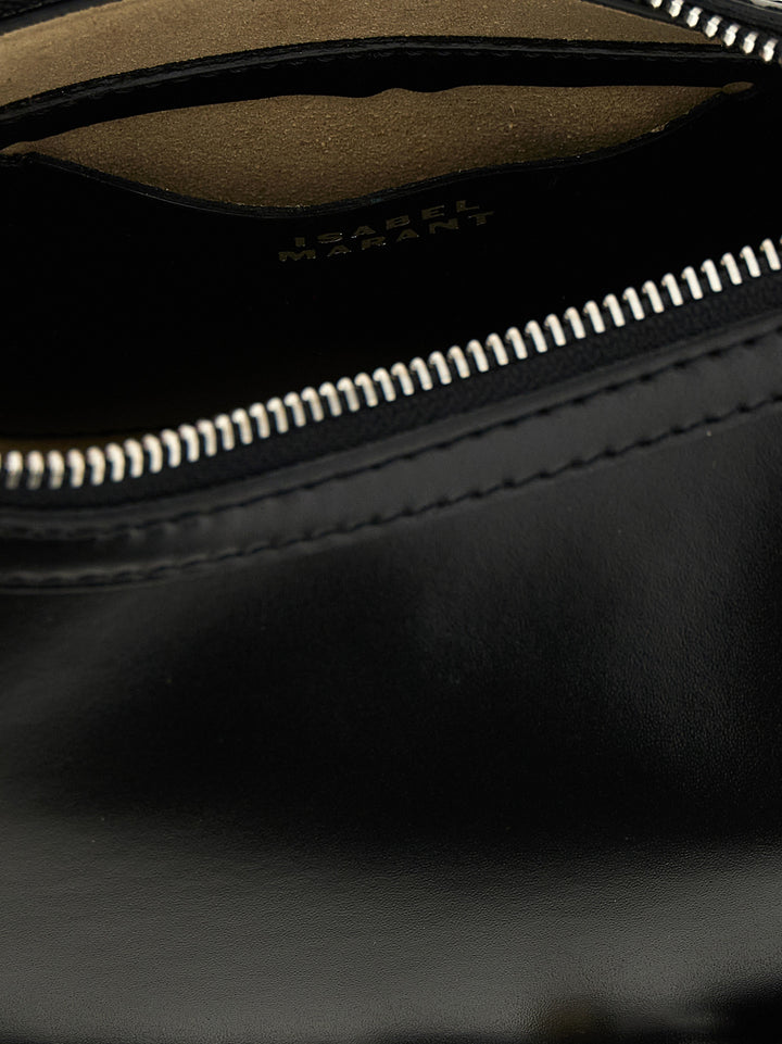 Isabel Marant Oskan Moon Shoulder Bags - Black | a8d316d6c4d402d52099cf42c02abf3a7c56ffd1