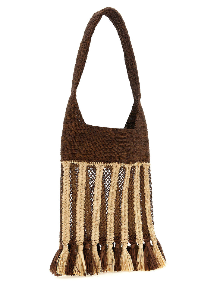 Isabel Marant Praia Shoulder Bags - Brown | 8558a281e117964415c74d4c410e52c57a4a86cf