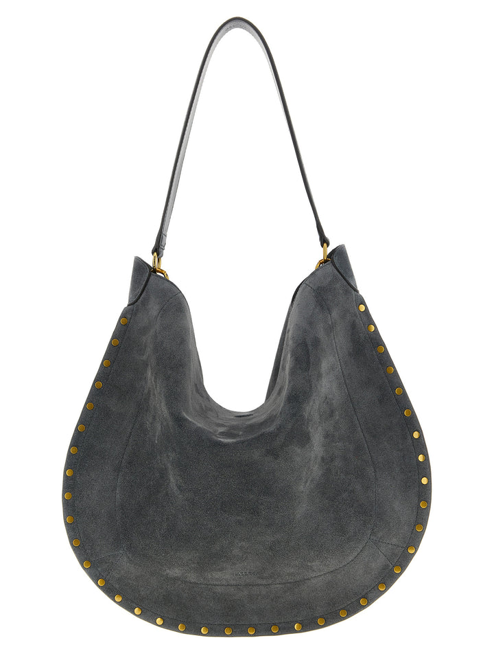 Isabel Marant Oskan Hobo Soft Shoulder Bags - Gray | f01b4e73f3c7aadbc3c64ba9c7dddd0a7dd7fd2f