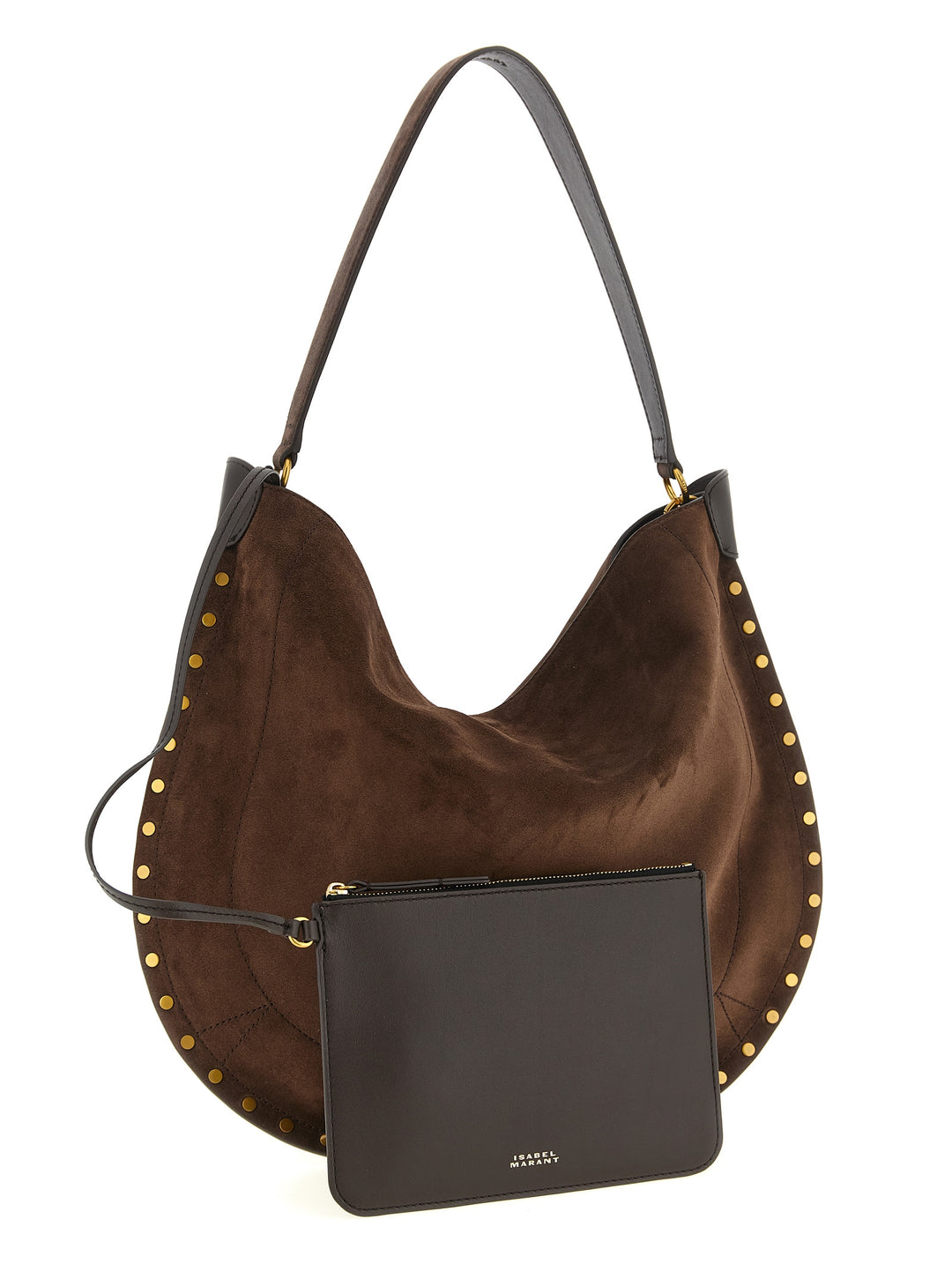 Isabel Marant Oskan Hobo Soft Shoulder Bags - Brown | bd04c177b1cd1ebfb15584ec2ff7c8cd76073e4b