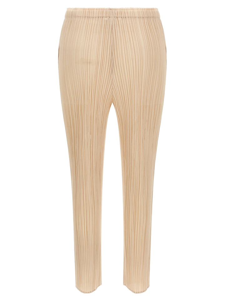 Pleats Please Issey Miyake Monthly Colors: July Pants - Beige | 0854072ecea3242f333169b250aaa6d6e9ba5322