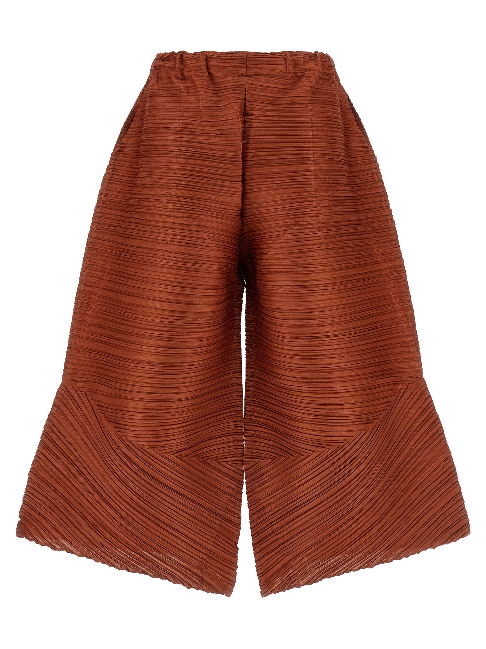 Pleats Please Issey Miyake Thicker Bounce Pants Brown | Wanan Luxury