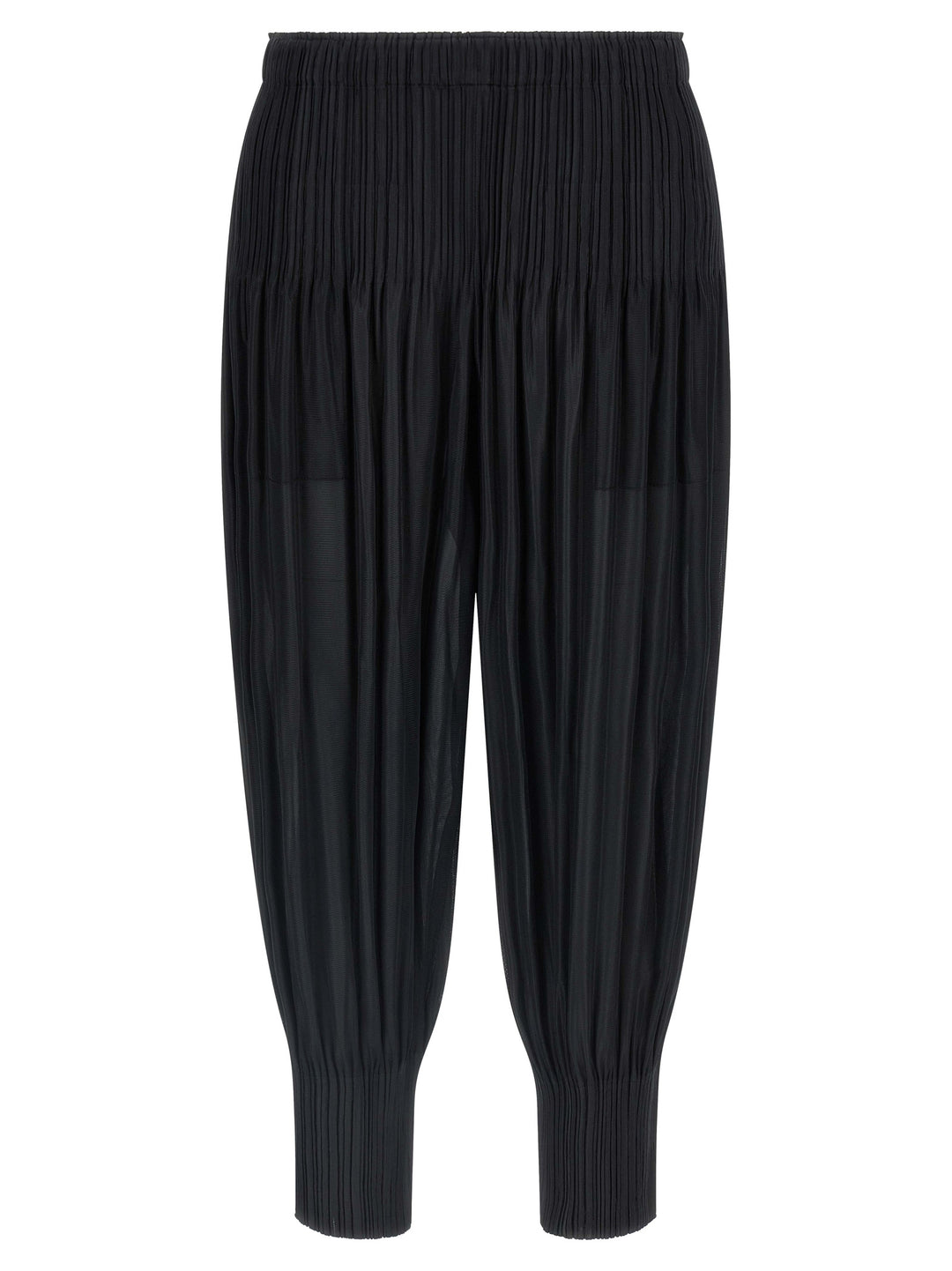 Pleats Please Issey Miyake Fluffy Basics Pants - Black | 121e6dd3e543bff02f650571407ada5f87ab83a4