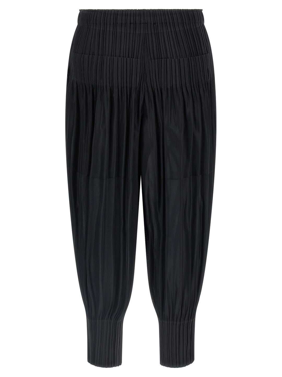Pleats Please Issey Miyake Fluffy Basics Pants - Black | e4a6709e2b08750b4b009bd82f6e86b375114556