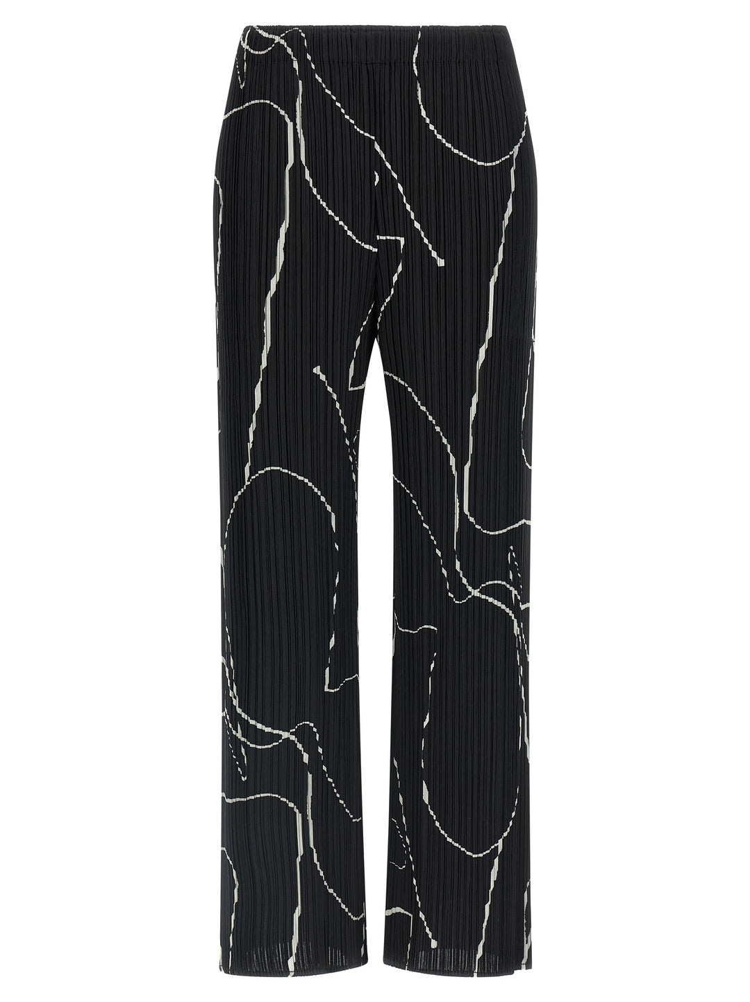 Pleats Please Issey Miyake Pause Pants - White/Black | 6db14084a86b2dcf5135258f6de6e84879b83db5