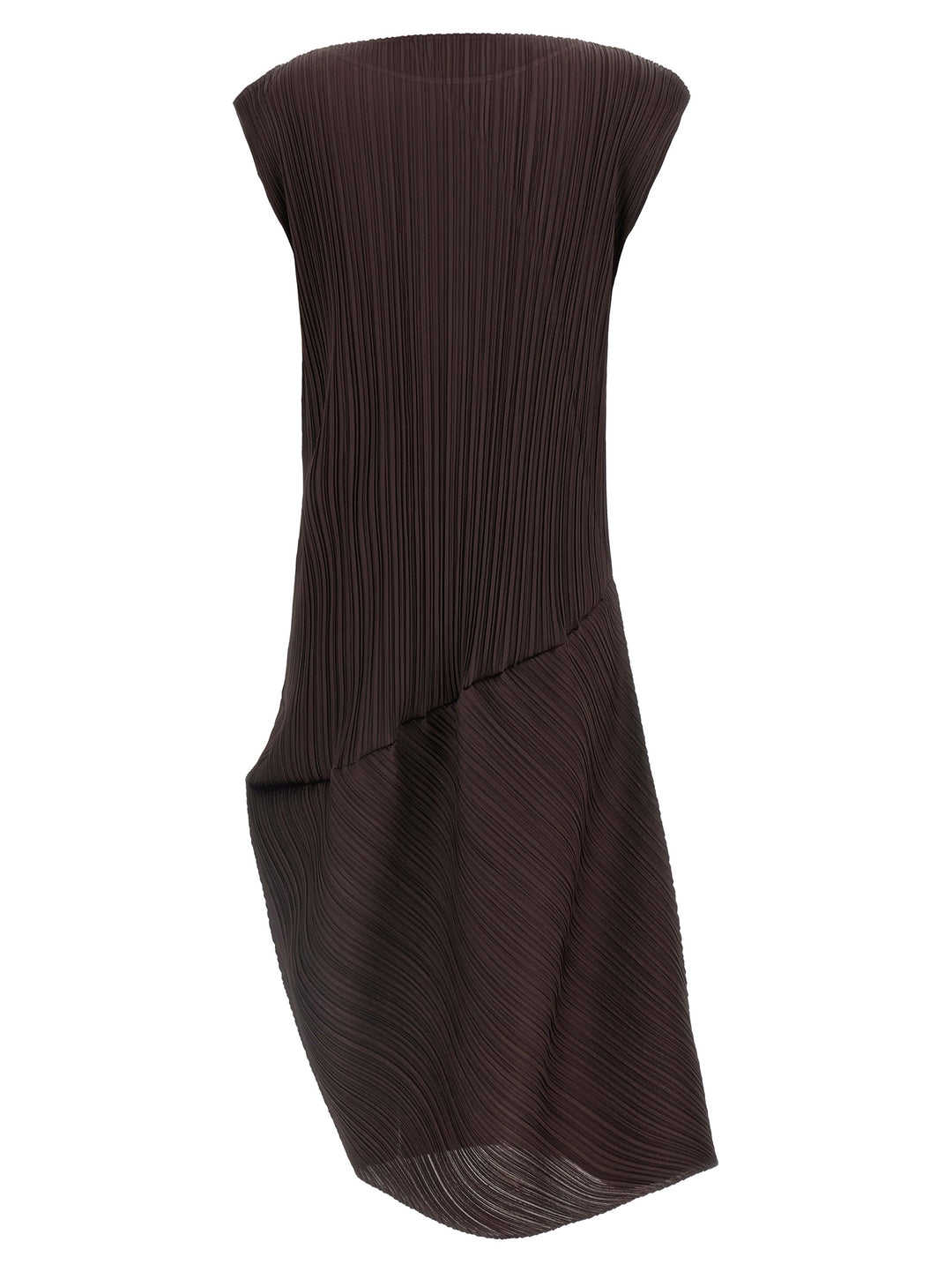 Pleats Please Issey Miyake Midi Dress Dresses - Brown | 1f6ae0ffea8cac4b13aae16dd540124a87d5f6d0