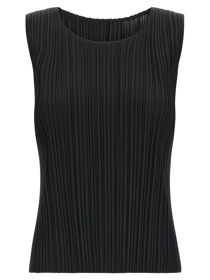 Pleats Please Issey Miyake Monthly Colors: August Tops - Black | 010358fe031596b25c77836903abeee57cfa937f