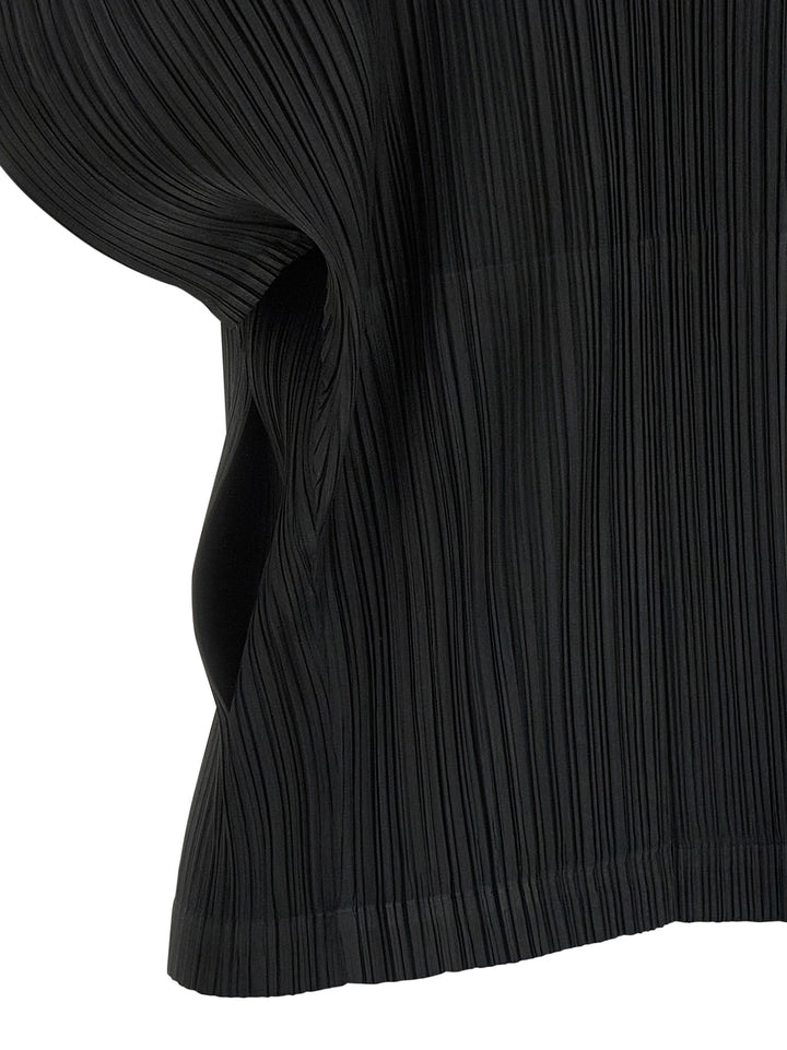 Pleats Please Issey Miyake Monthly Colors: August Tops - Black | 64460872db1597e32367cb2f4f13e18886249fe3