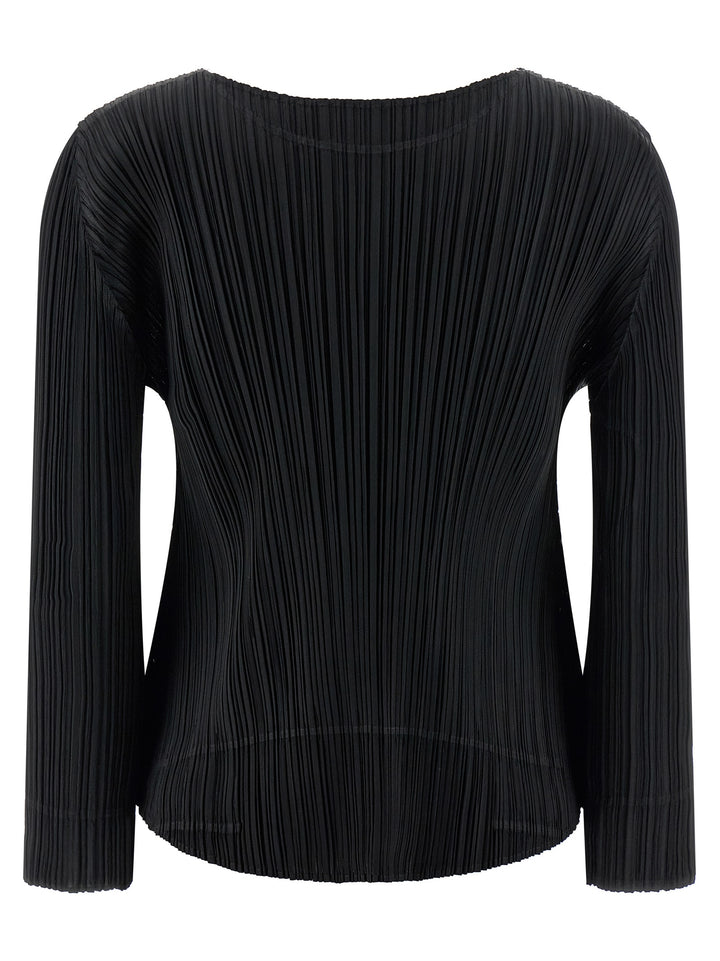 Pleats Please Issey Miyake Monthly Colors: October Shirt and Blouse - Black | 4ca599c6863ec219907185130669e69406c3749f
