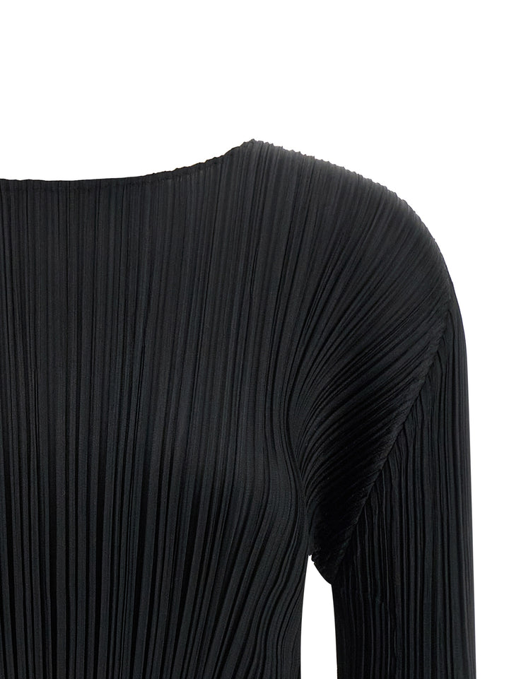 Pleats Please Issey Miyake Monthly Colors: October Shirt and Blouse - Black | 34c3dca179840c7d7b95e138a5673ef6926719a3