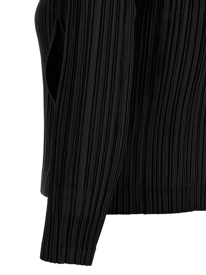 Pleats Please Issey Miyake Monthly Colors: August Sweaters and Cardigans - Black | bb3e80b2e119b736d4fa4159ab9b97859675f6a5