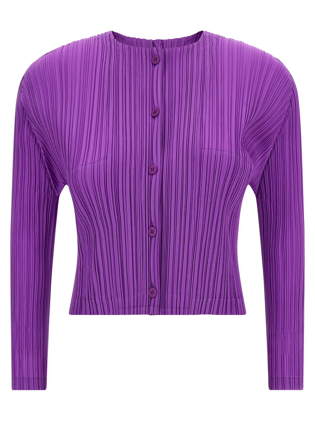 Pleats Please Issey Miyake Monthly Colors: August Sweaters and Cardigans - Purple | 0bfd8e54290a6b778721d84205fc98977385465d