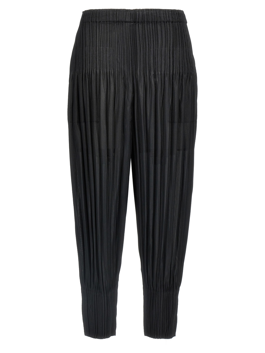 Pleats Please Issey Miyake Fluffy Basics Pants - Black | 27c5d27ade40c41760dedc299709ef9f50b227f9