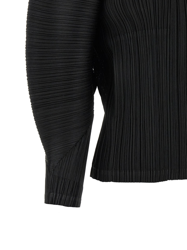 Pleats Please Issey Miyake Monthly Colors: April Puffer Jackets - Black | 241db5b215f9ed9322385c68be62dec5211f3c6b
