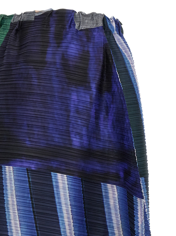 Pleats Please Issey Miyake City Collage Skirts - Blue | 61a53986a5a67a61c19de19bcd2b3ea37f6f6945