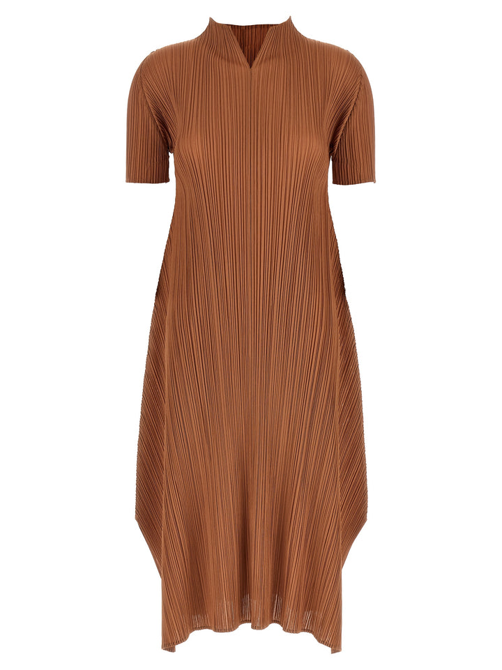 Pleats Please Issey Miyake Monthly Colors: March Dresses - Brown | 5b6b8602f83affa8419e257742212e2d7cd29cd3