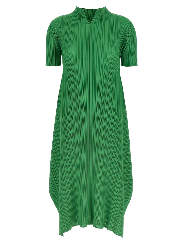 Pleats Please Issey Miyake Monthly Colors: March Dresses - Green | 3378a2efd08dcad69575aaa8800018a4ecd8b530