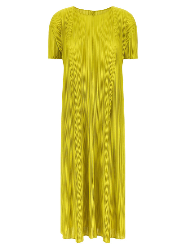 Mellow Pleats Dresses Green