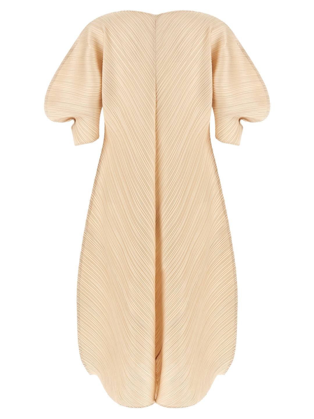 Pleats Please Issey Miyake Sculptural Sleeve Dress Dresses - Beige | 191fcabf924effae5cf1ea1fc29545060a0652db
