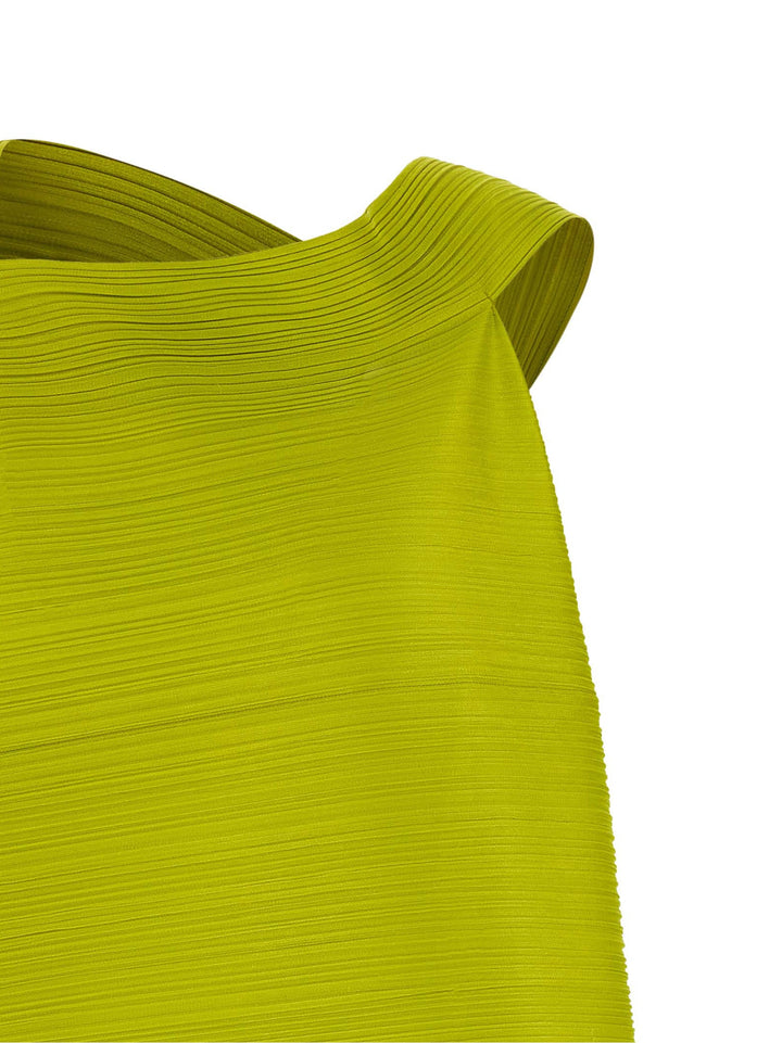 Pleats Please Issey Miyake Bouncy Basket Dresses - Green | a4902cdac09b6cf132d51cc5b9b2b3bcdf97a3d9